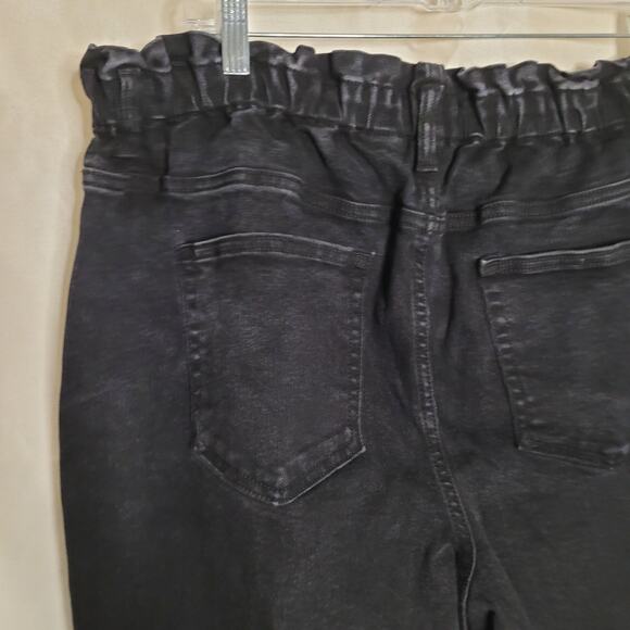Terra & Sky Women's Plus Size 22W Black Paperbag Waist Jeans - Picture 11 of 15